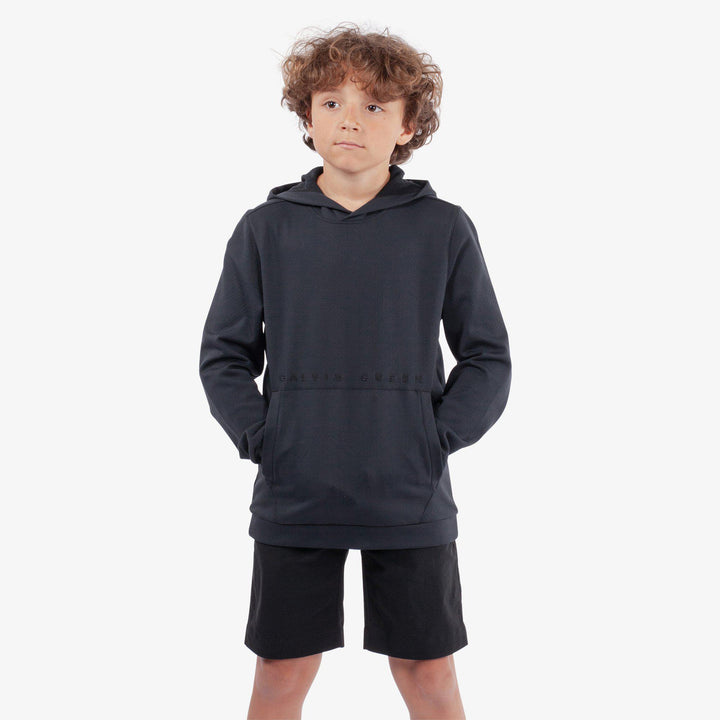 Rico is a Insulating golf sweatshirt for Juniors in the color Black(1)