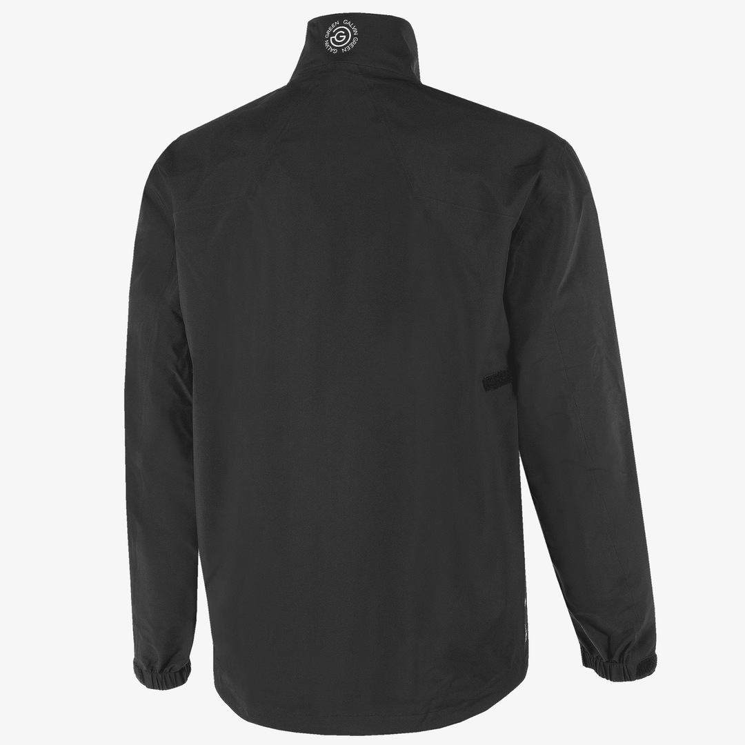 Armstrong solids is a Waterproof golf jacket for Men in the color Black/Sharkskin(7)