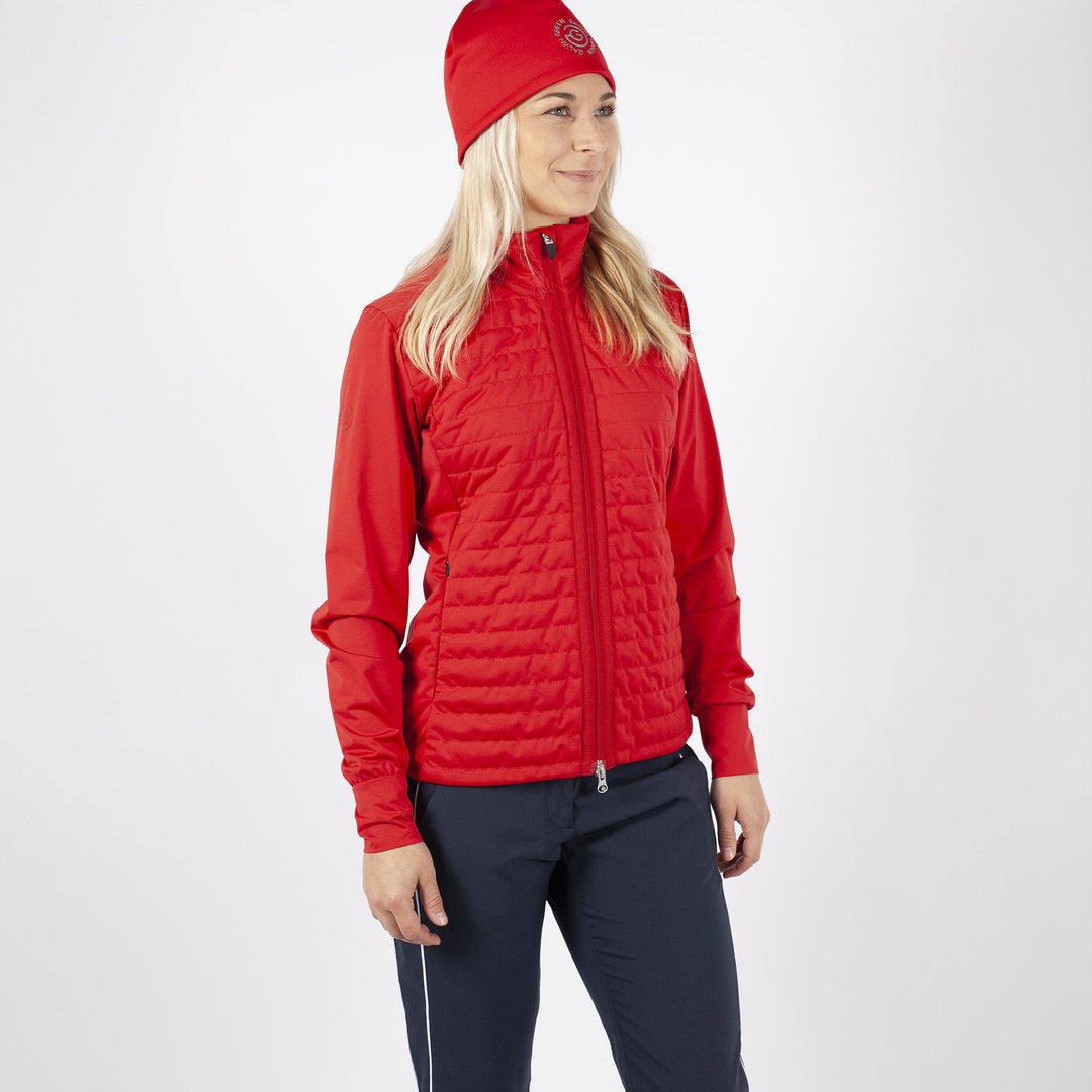 Lorene is a Windproof and water repellent jacket for Women in the color Red(2)