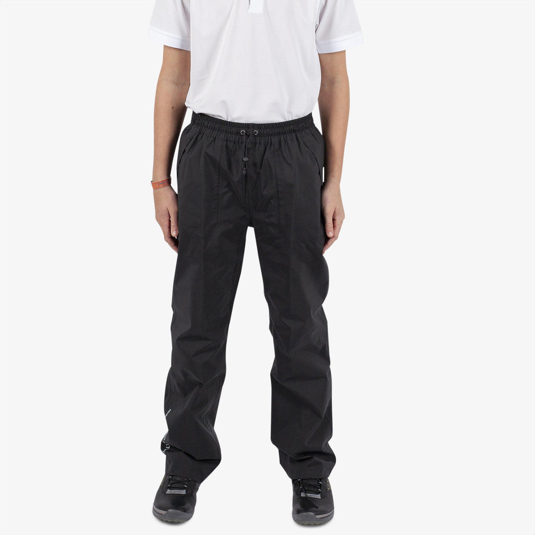 Ross is a Waterproof golf pants for Juniors in the color Black(1)