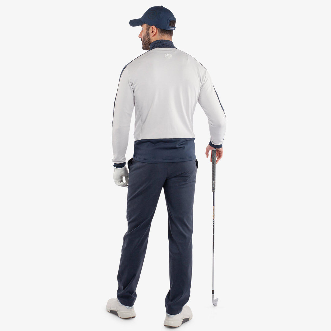 Dawson is a Insulating golf mid layer for Men in the color Cool Grey/Navy(7)