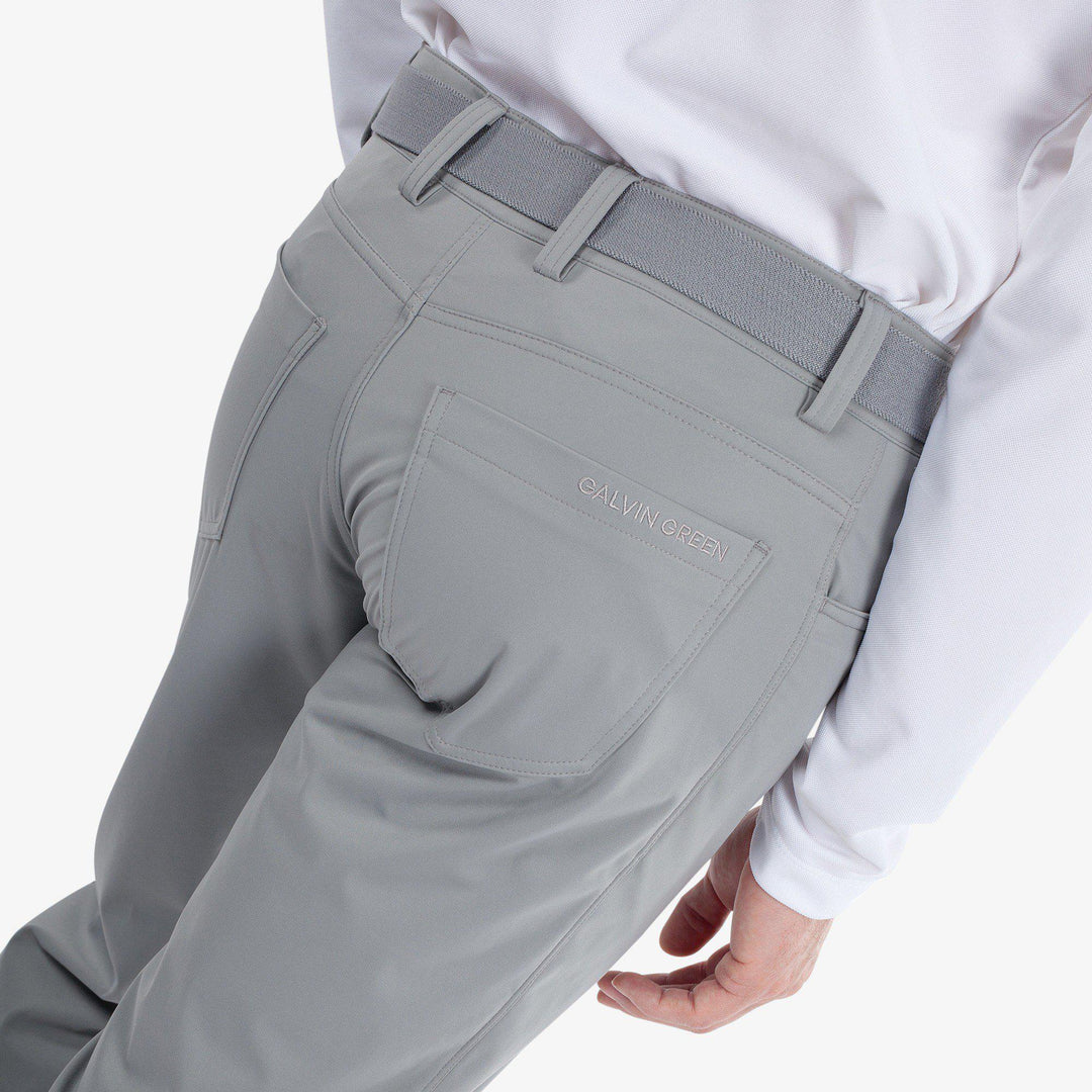 Lane is a Windproof and water repellent golf pants for Men in the color Sharkskin(4)