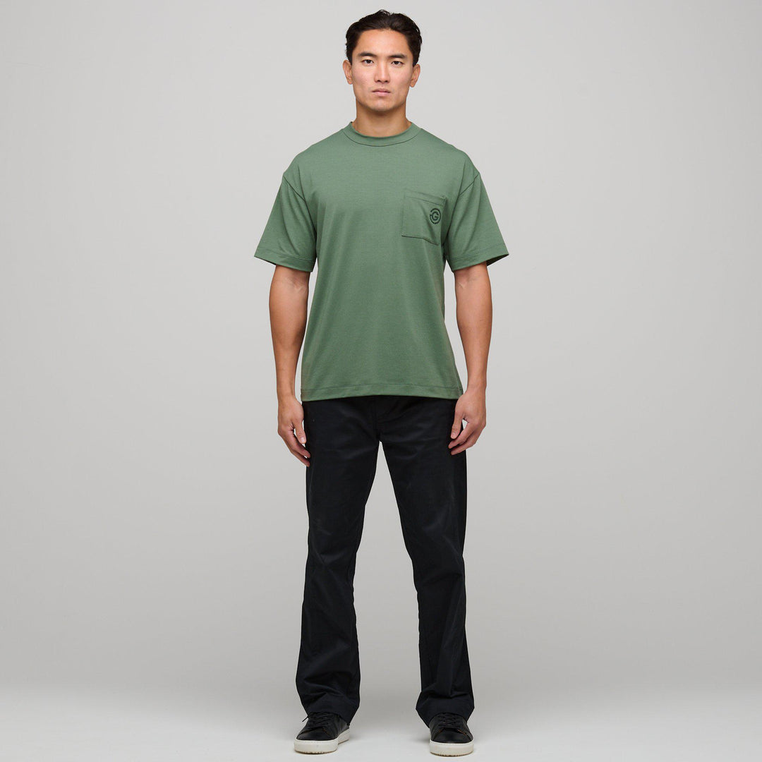 Mason  is a Breathable short sleeve shirt for Men in the color Duck Green(2)