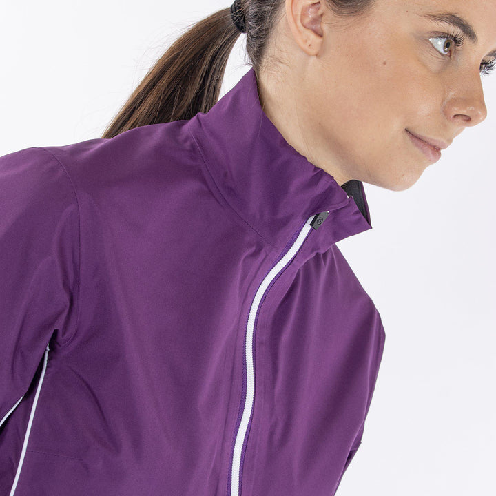 Arissa is a Waterproof golf jacket for Women in the color Imaginary Pink(2)