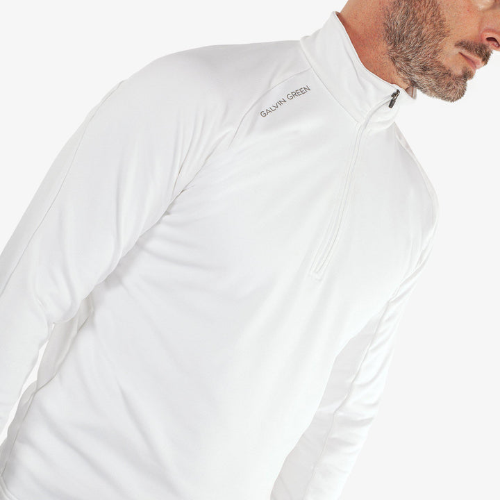 Drake is a Insulating golf mid layer for Men in the color White(3)