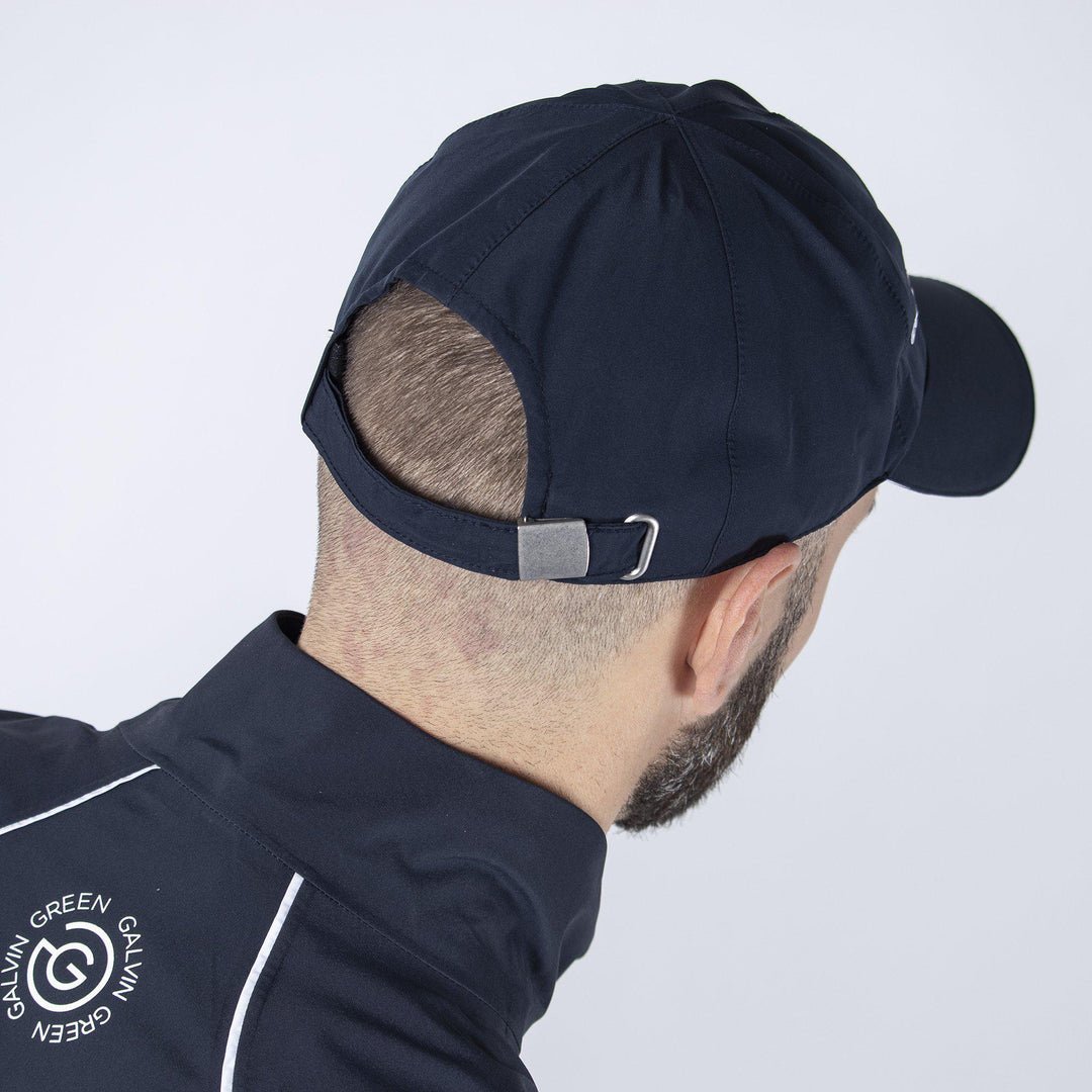 Axiom is a Waterproof golf cap in the color Navy(4)