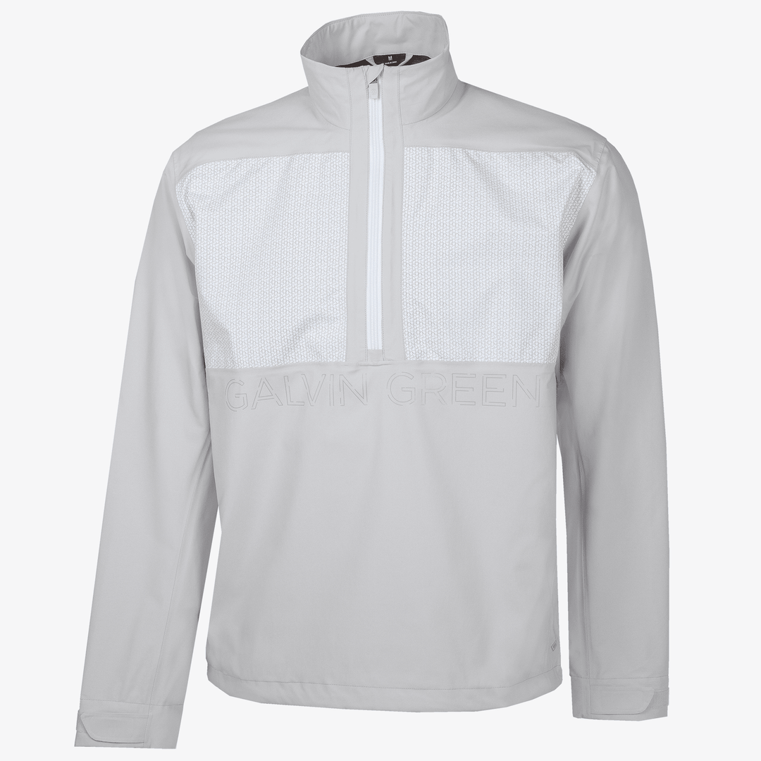 Ashford is a Waterproof golf jacket for Men in the color Cool Grey/White(0)