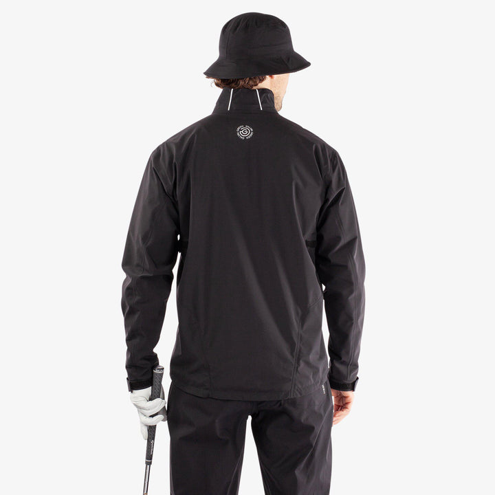 Albert is a Waterproof golf jacket for Men in the color Fantastic Black(6)