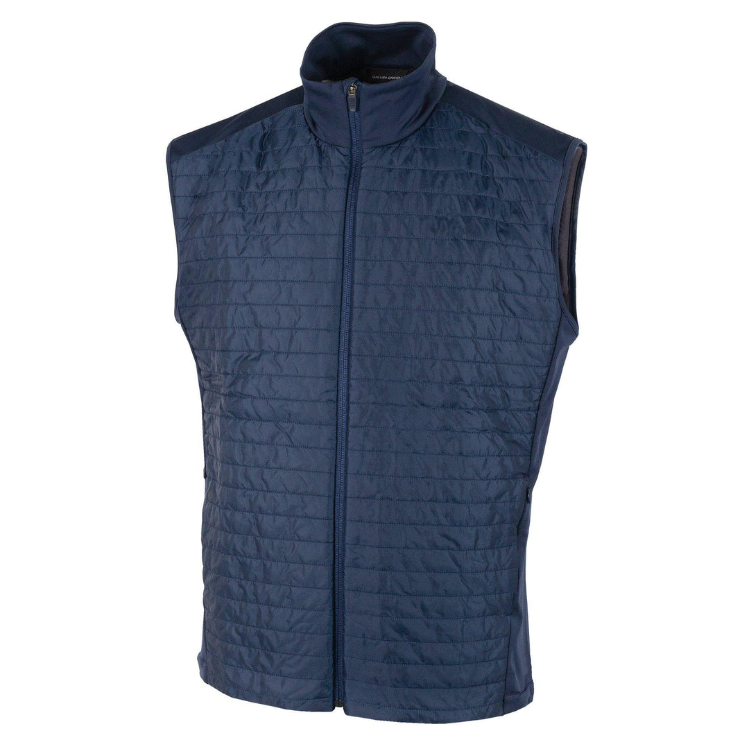 Louie is a Windproof and water repellent golf vest for Men in the color Navy(0)