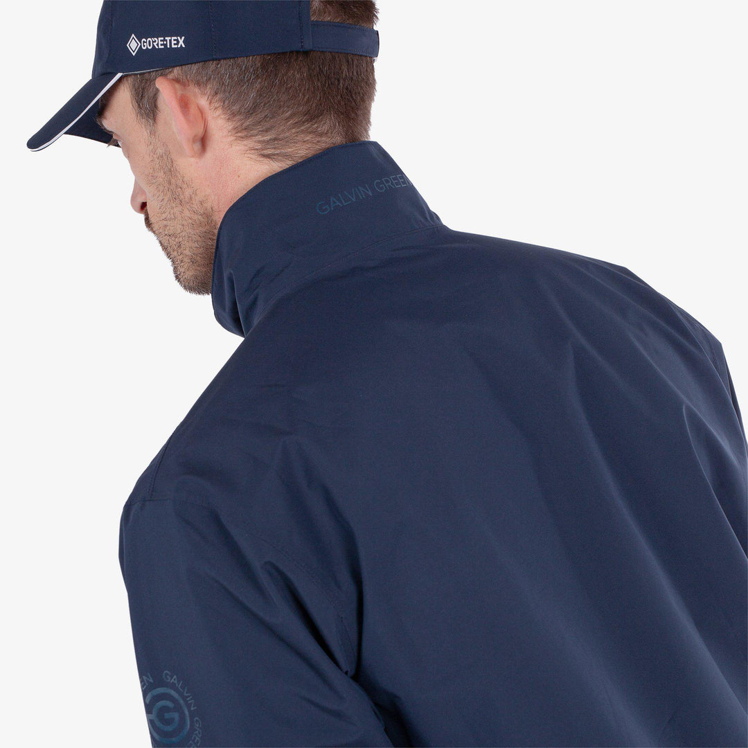 Arlie is a Waterproof golf jacket for Men in the color Navy(4)