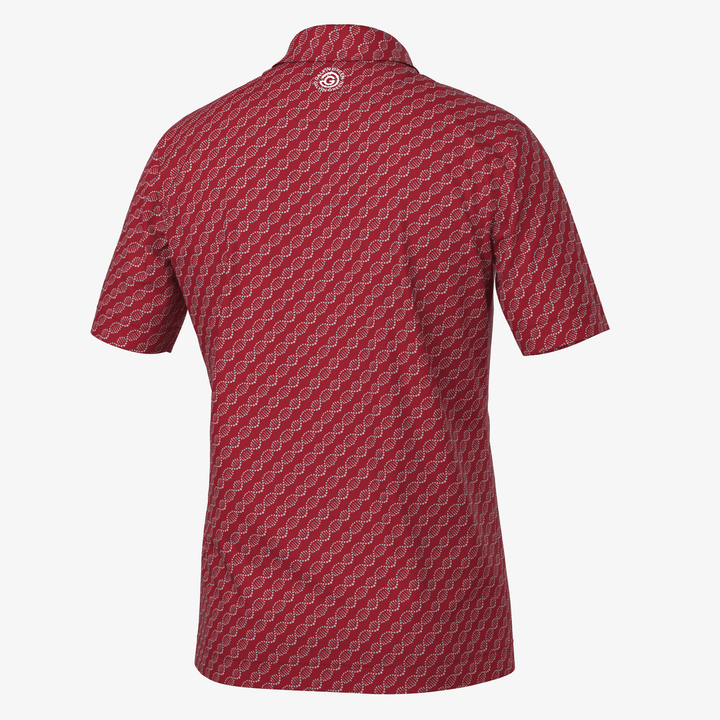 Marcus is a Breathable short sleeve golf shirt for Men in the color Red(7)