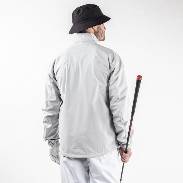 Armstrong is a Waterproof golf jacket for Men in the color Cool Grey/Sharkskin/White(8)