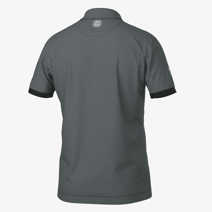 Mikel is a Breathable short sleeve golf shirt for Men in the color Black(1)