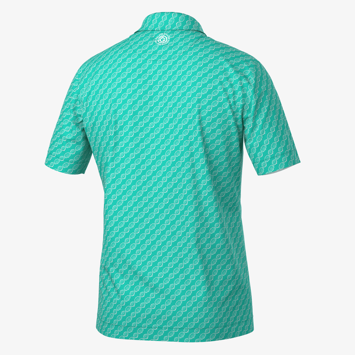Marcus is a Breathable short sleeve golf shirt for Men in the color Atlantis Green(7)