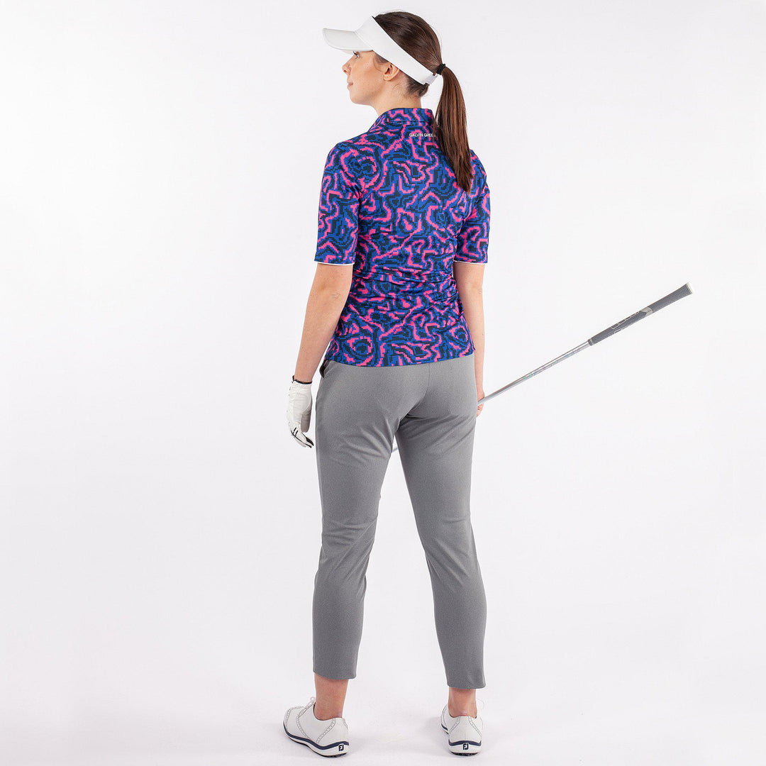 Marissa is a Breathable short sleeve golf shirt for Women in the color Blue(5)