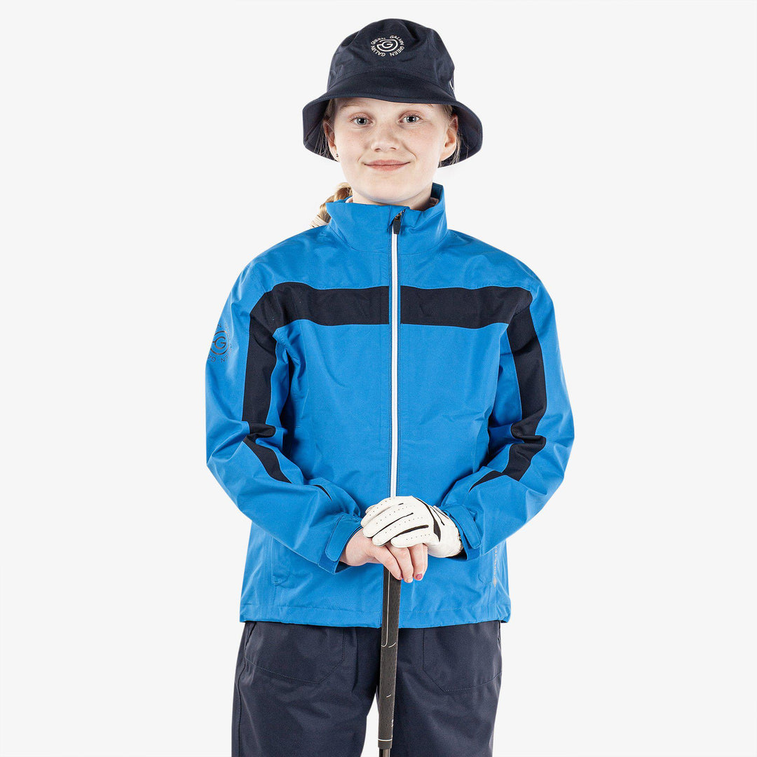 Robert is a Waterproof golf jacket for Juniors in the color Blue/Navy(1)