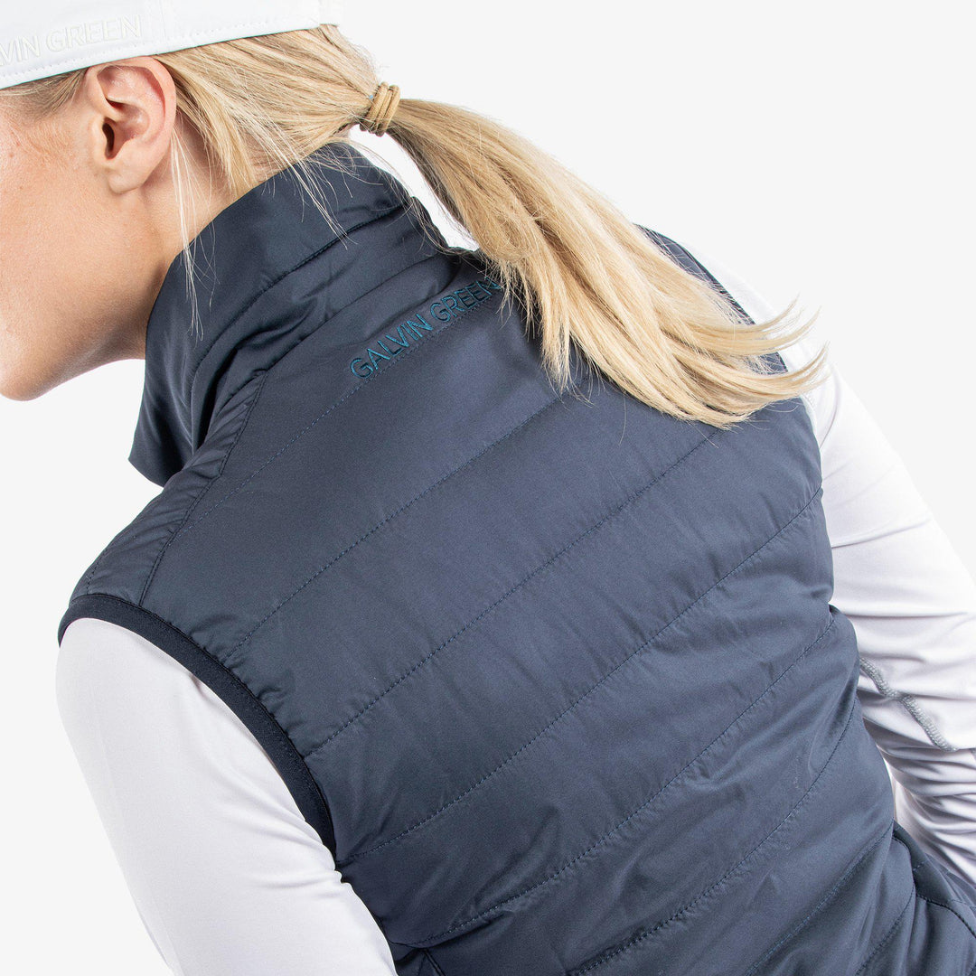 Lene is a Windproof and water repellent golf vest for Women in the color Navy(8)