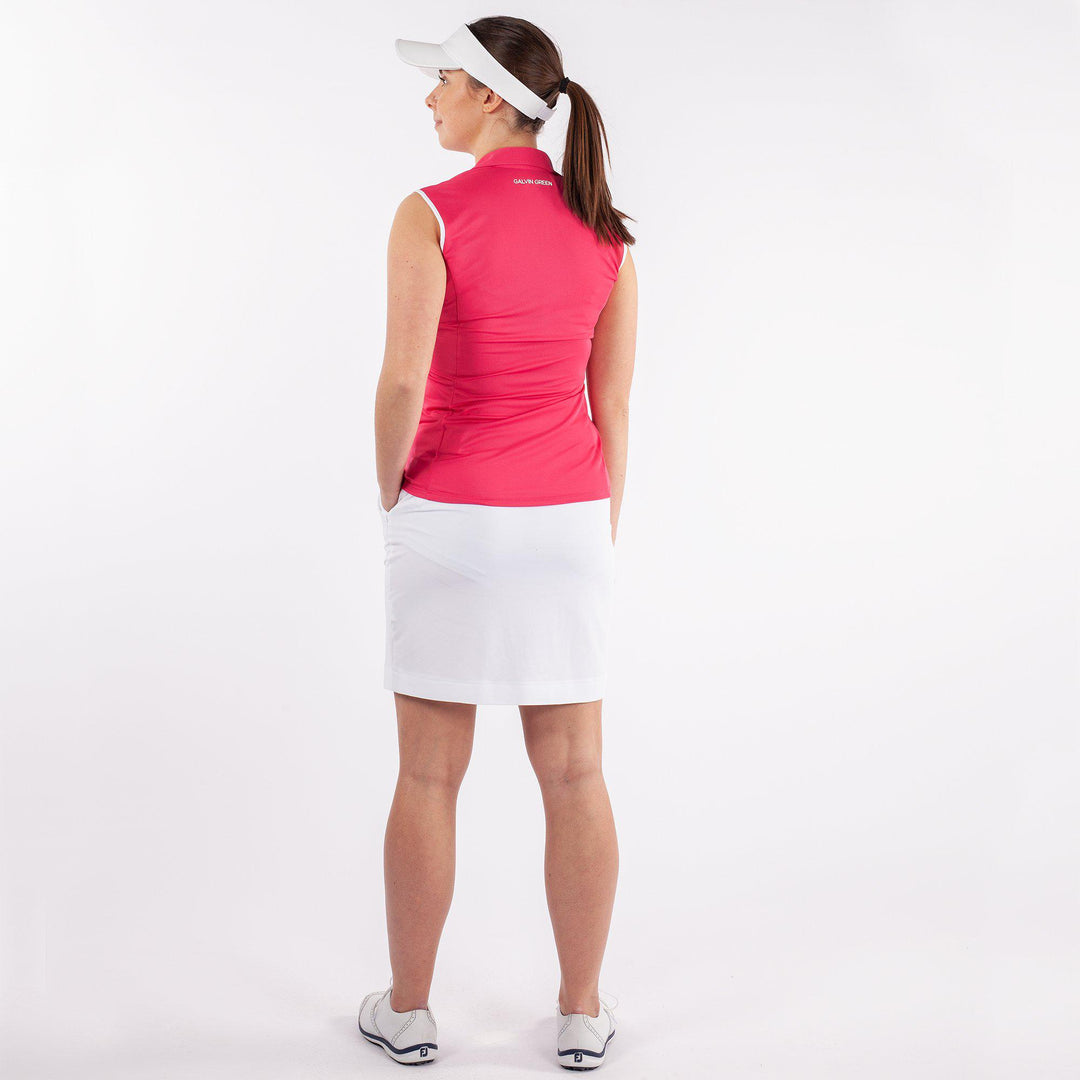 Mila is a Breathable sleeveless golf shirt for Women in the color Imaginary Pink(5)