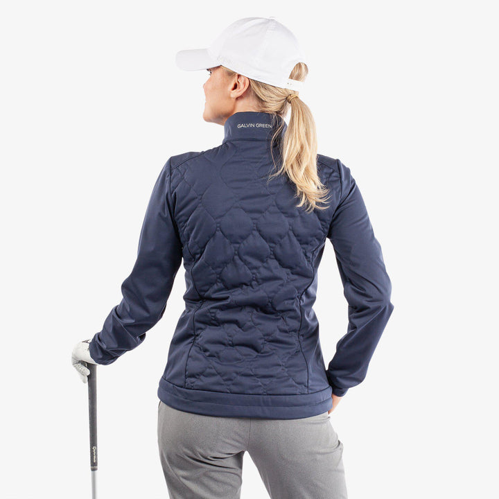 Leora is a Windproof and water repellent golf jacket for Women in the color Navy(7)