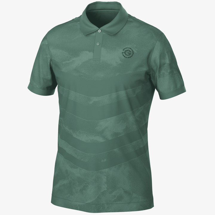 Mirza is a Breathable short sleeve golf shirt for Men in the color Duck Green(0)