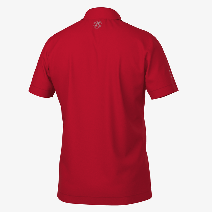 Marcelo is a Breathable short sleeve golf shirt for Men in the color Red(7)