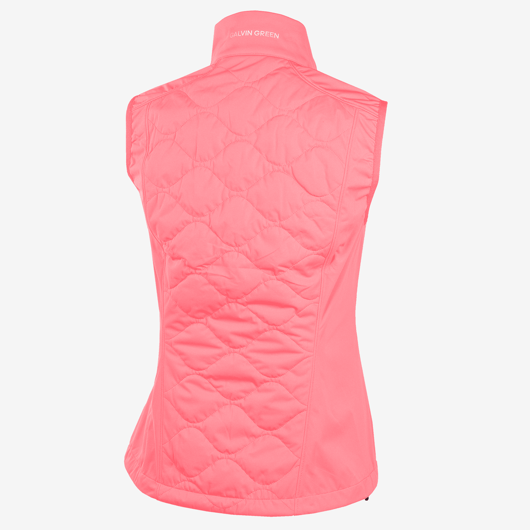 Lucille is a Windproof and water repellent golf vest for Women in the color Camelia Rose(8)