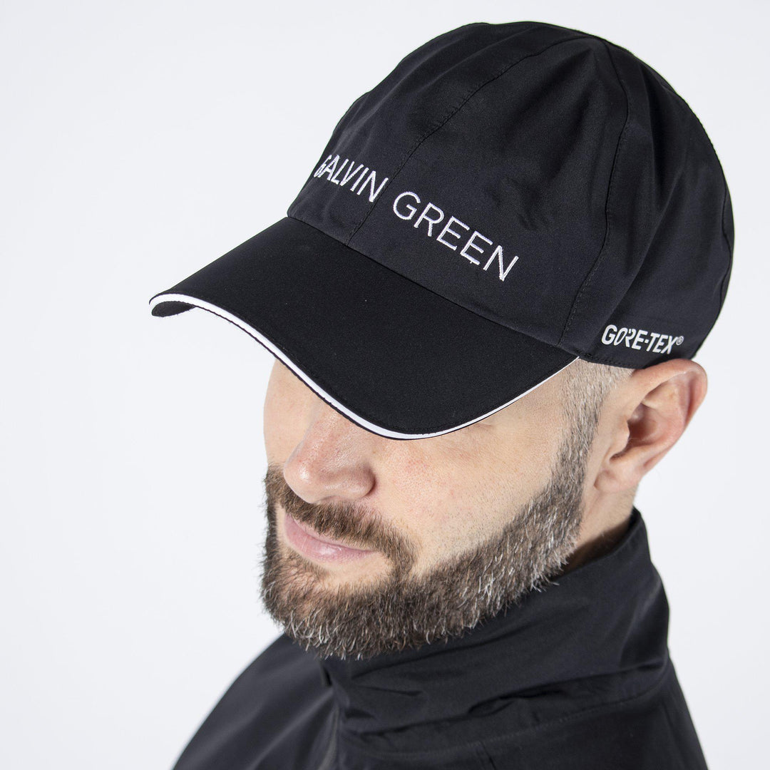 Axiom is a Waterproof golf cap in the color Black(2)