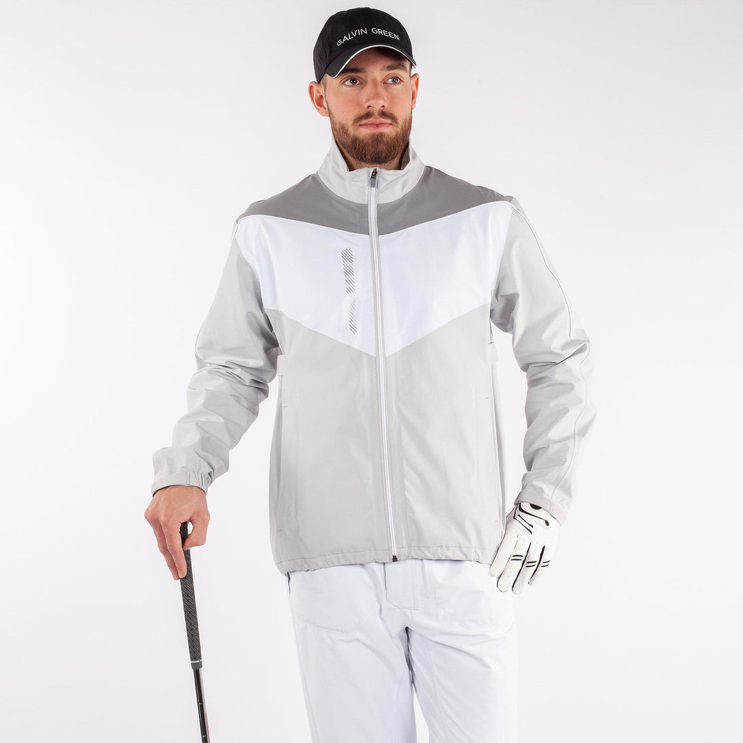 Armstrong is a Waterproof golf jacket for Men in the color Cool Grey(1)