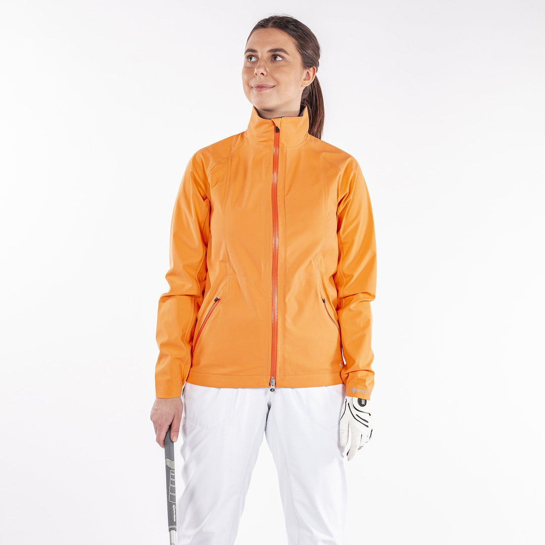 Adele is a Waterproof golf jacket for Women in the color Imaginary Pink(1)