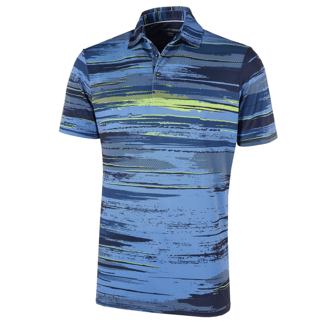 Mathew is a Breathable short sleeve golf shirt for Men in the color Navy(0)