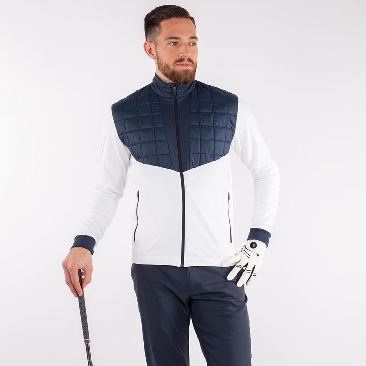 Damian is a Insulating golf mid layer for Men in the color White(3)