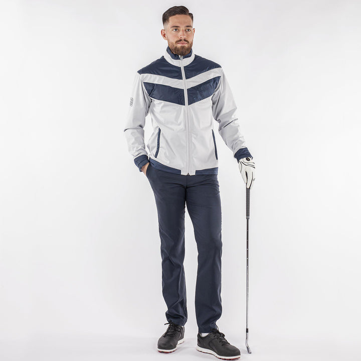 Liam is a Windproof and water repellent golf jacket for Men in the color Cool Grey(7)