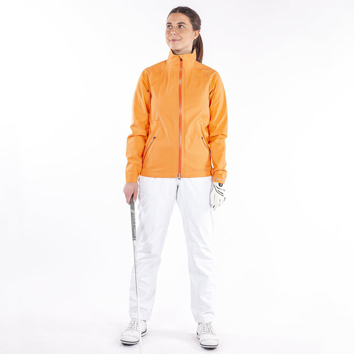 Adele is a Waterproof golf jacket for Women in the color Imaginary Pink(3)