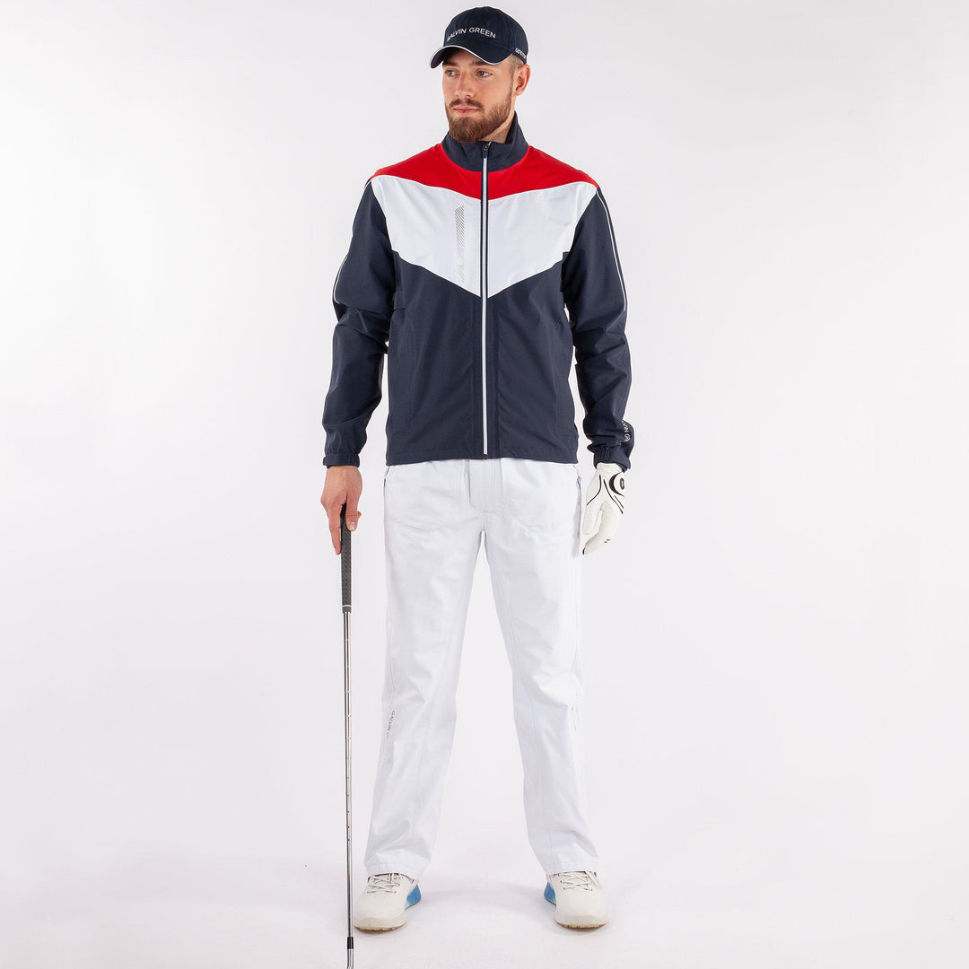 Armstrong is a Waterproof golf jacket for Men in the color Navy(3)
