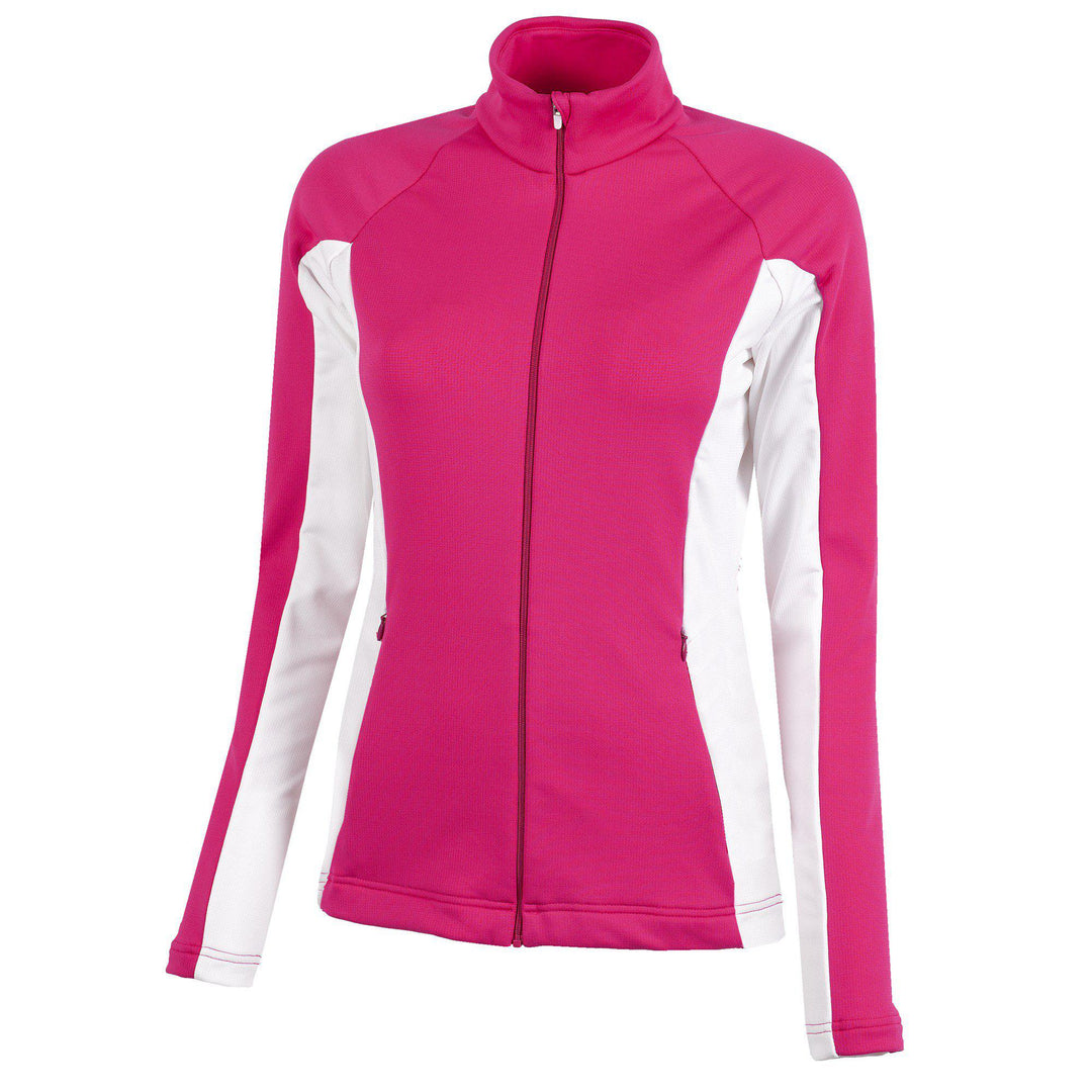 Davina is a Insulating golf mid layer for Women in the color Sugar Coral(0)