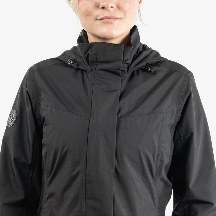 Holly is a Waterproof golf jacket for Women in the color Black(5)