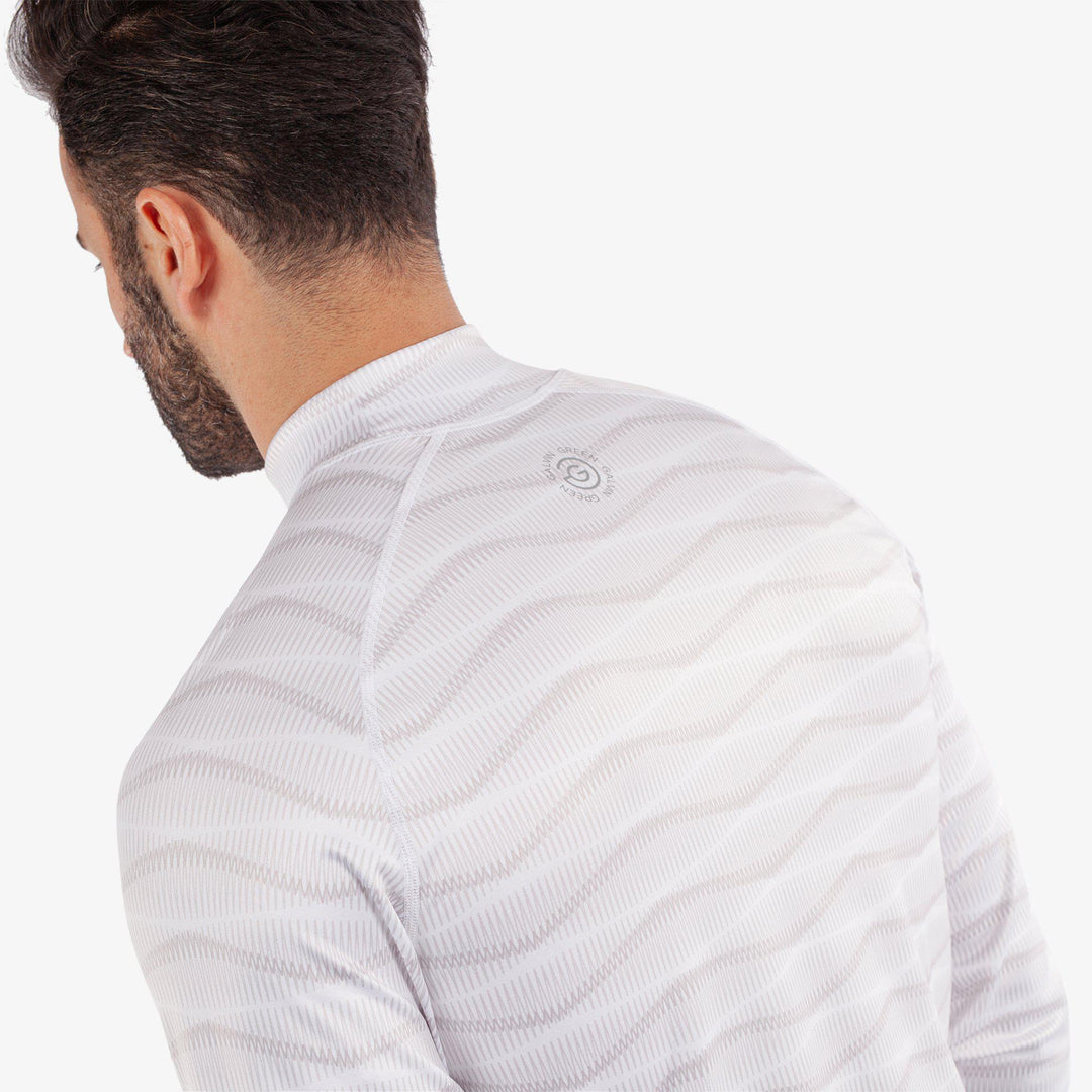 Emilio is a Thermal base layer golf top for Men in the color White/Cool Grey(5)