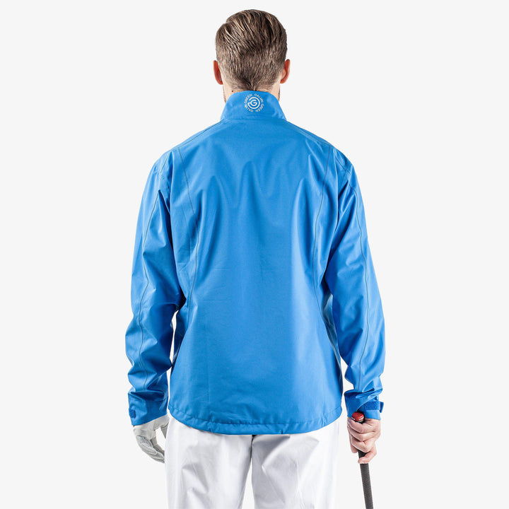 Arvin is a Waterproof golf jacket for Men in the color Blue/White(7)