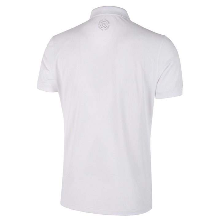 Max is a Breathable short sleeve golf shirt for Men in the color White(5)