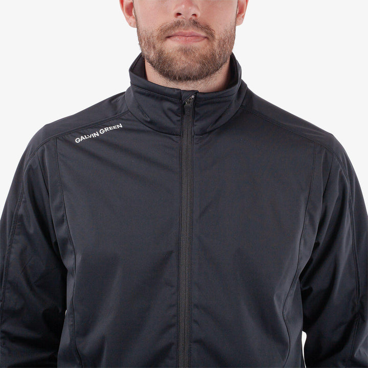 Lyndon is a Windproof and water repellent golf jacket for Men in the color Black(4)