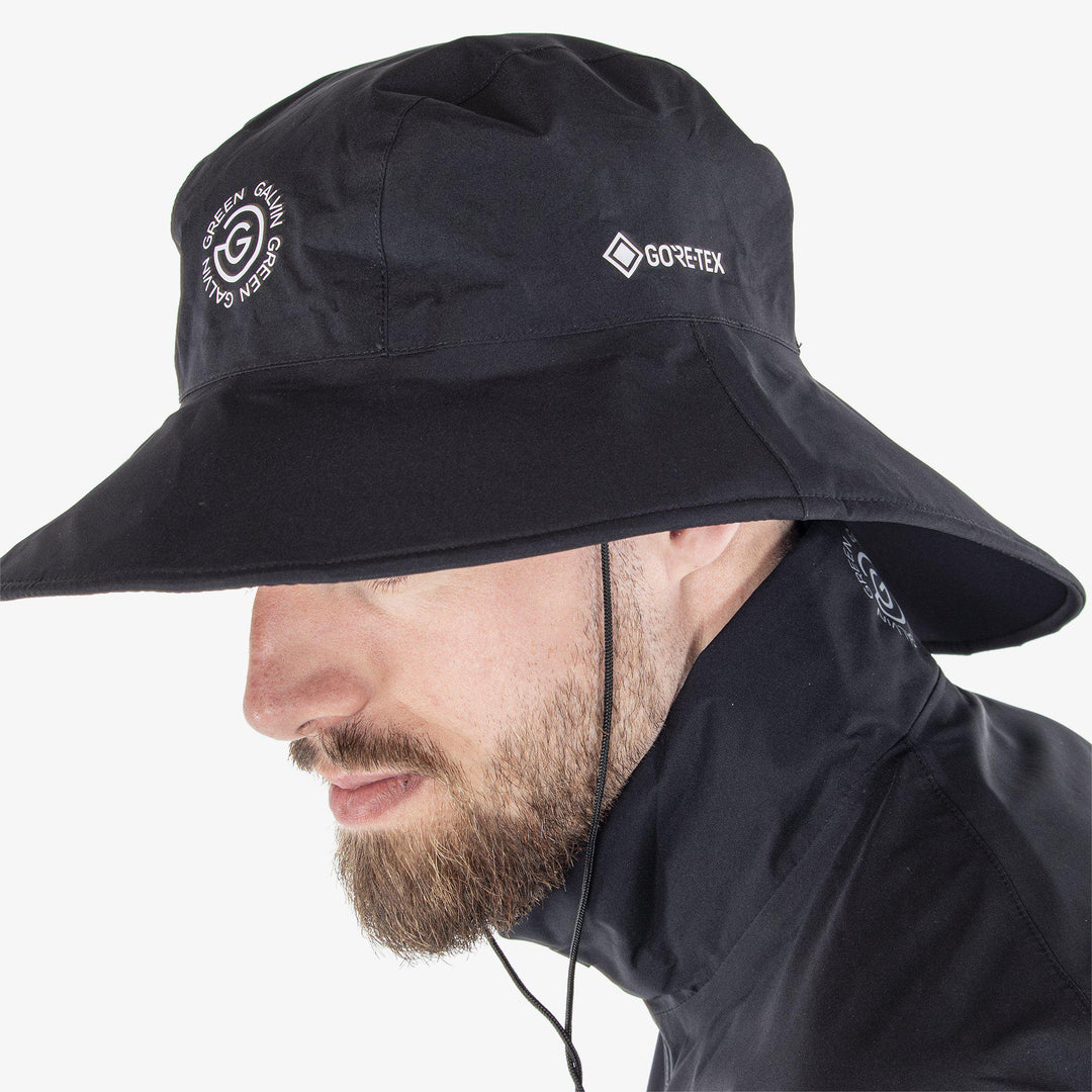 Art is a Waterproof golf hat in the color Black(3)