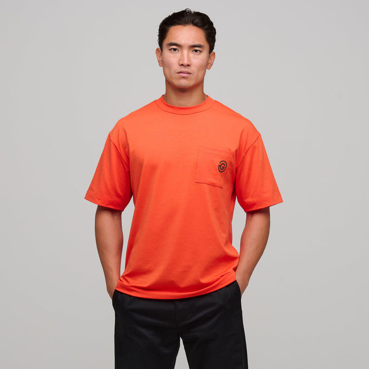 Mason  is a Breathable short sleeve shirt for Men in the color Orange(1)