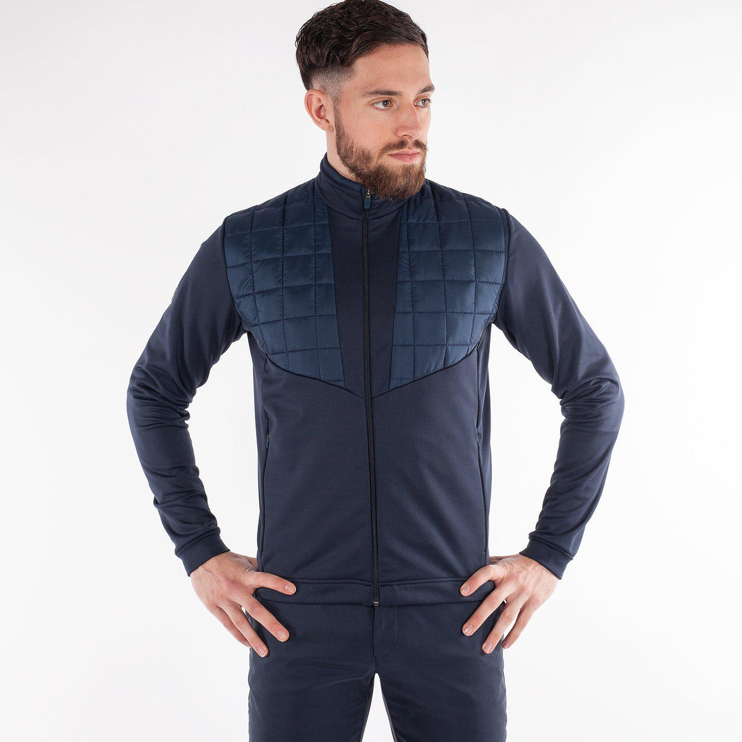 Damian is a Insulating golf mid layer for Men in the color Navy(1)