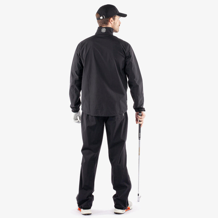 Apollo  is a Waterproof golf jacket for Men in the color Black/Red(7)