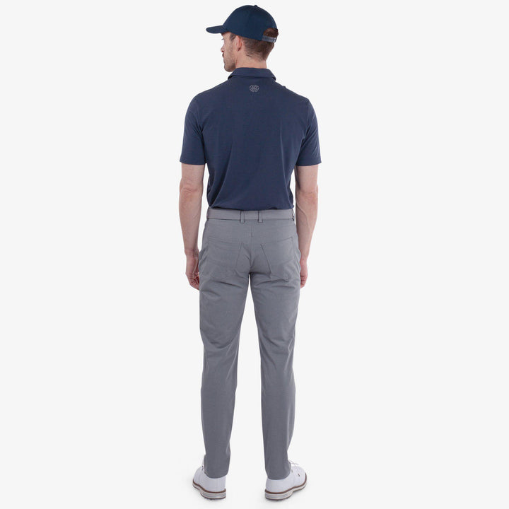 Norris is a Breathable golf pants for Men in the color Grey melange(6)