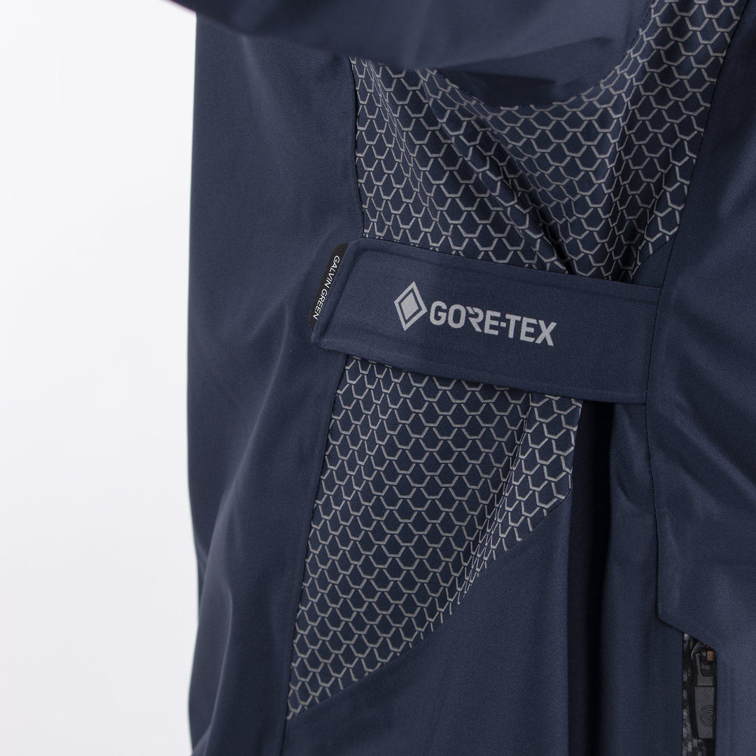 Action is a Waterproof golf jacket for Men in the color Navy(3)