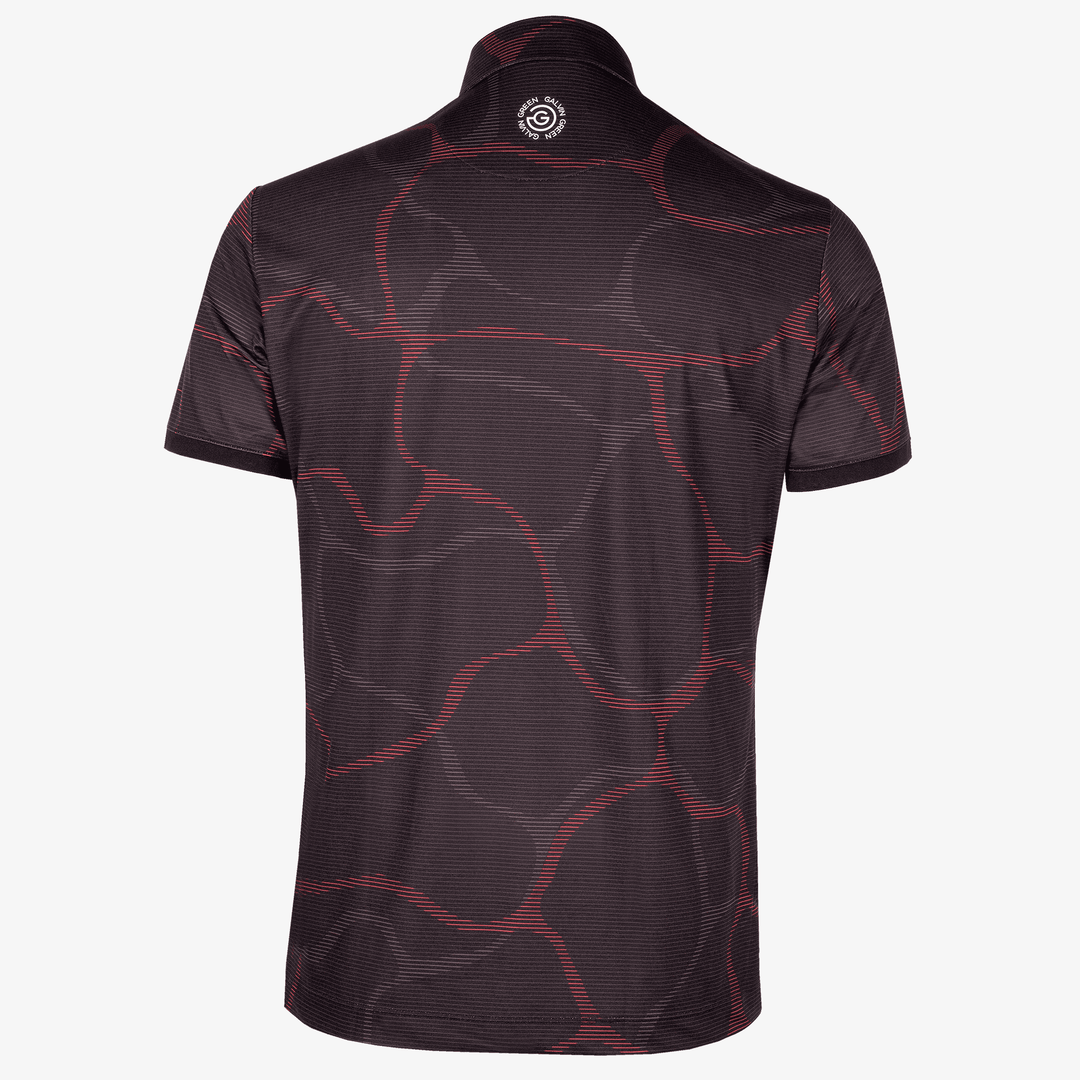 Black and red golf shirt hotsell