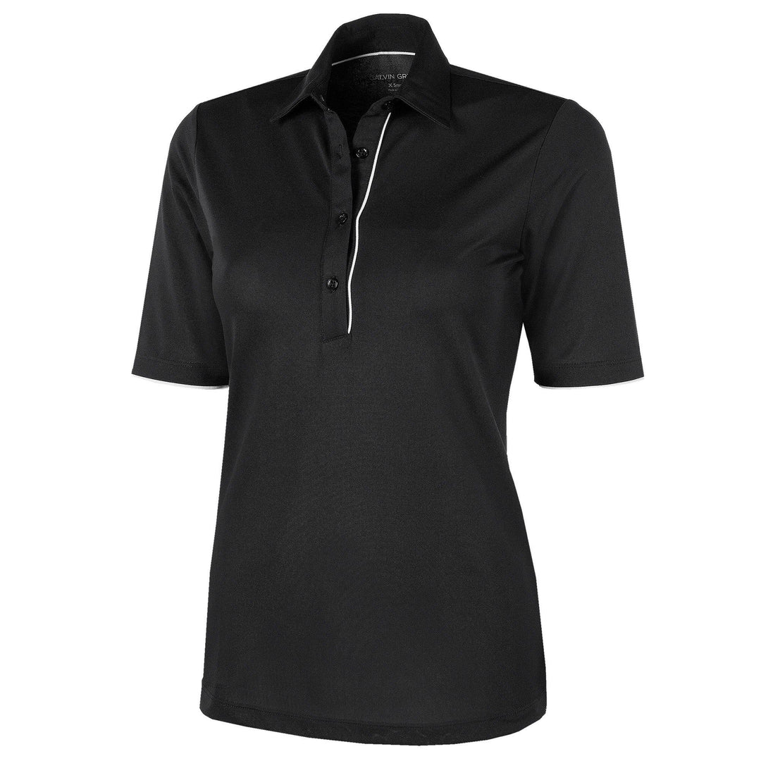 Marissa is a Breathable short sleeve golf shirt for Women in the color Black(0)