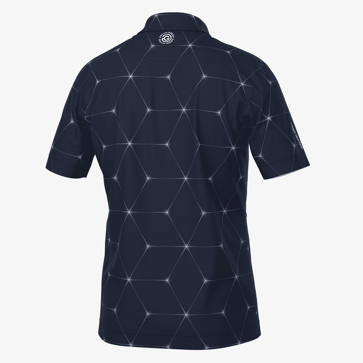 Milo is a Breathable short sleeve golf shirt for Men in the color Navy(7)