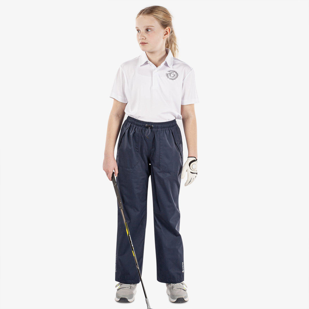 Ross is a Waterproof golf pants for Juniors in the color Navy(2)